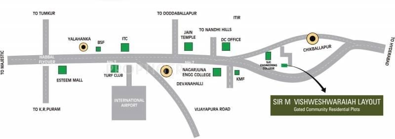 Vishweshwaraya ਲੇਆਉਟ ਨਕਸ਼ਾ